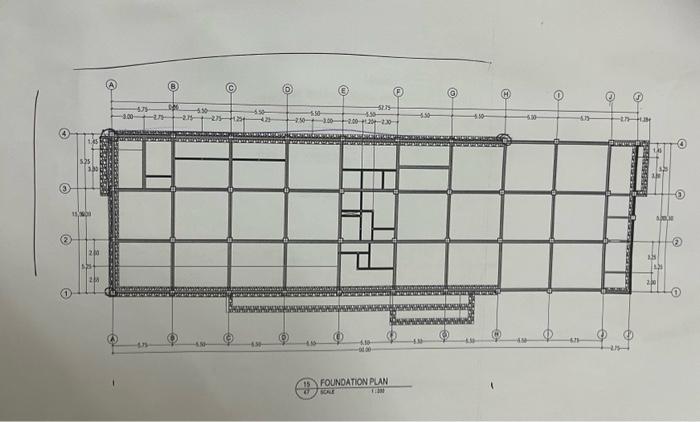 Solved 2) Figure Below Shows Foundation Plan And Its Detail. | Chegg.com