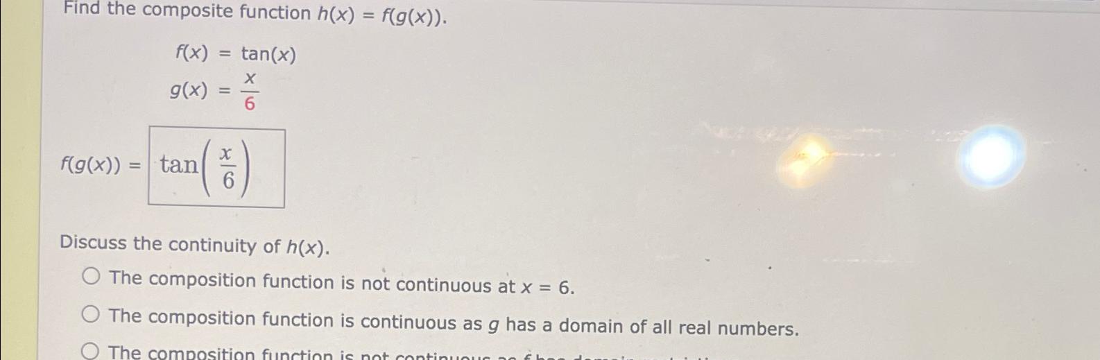 Solved Find the composite function | Chegg.com