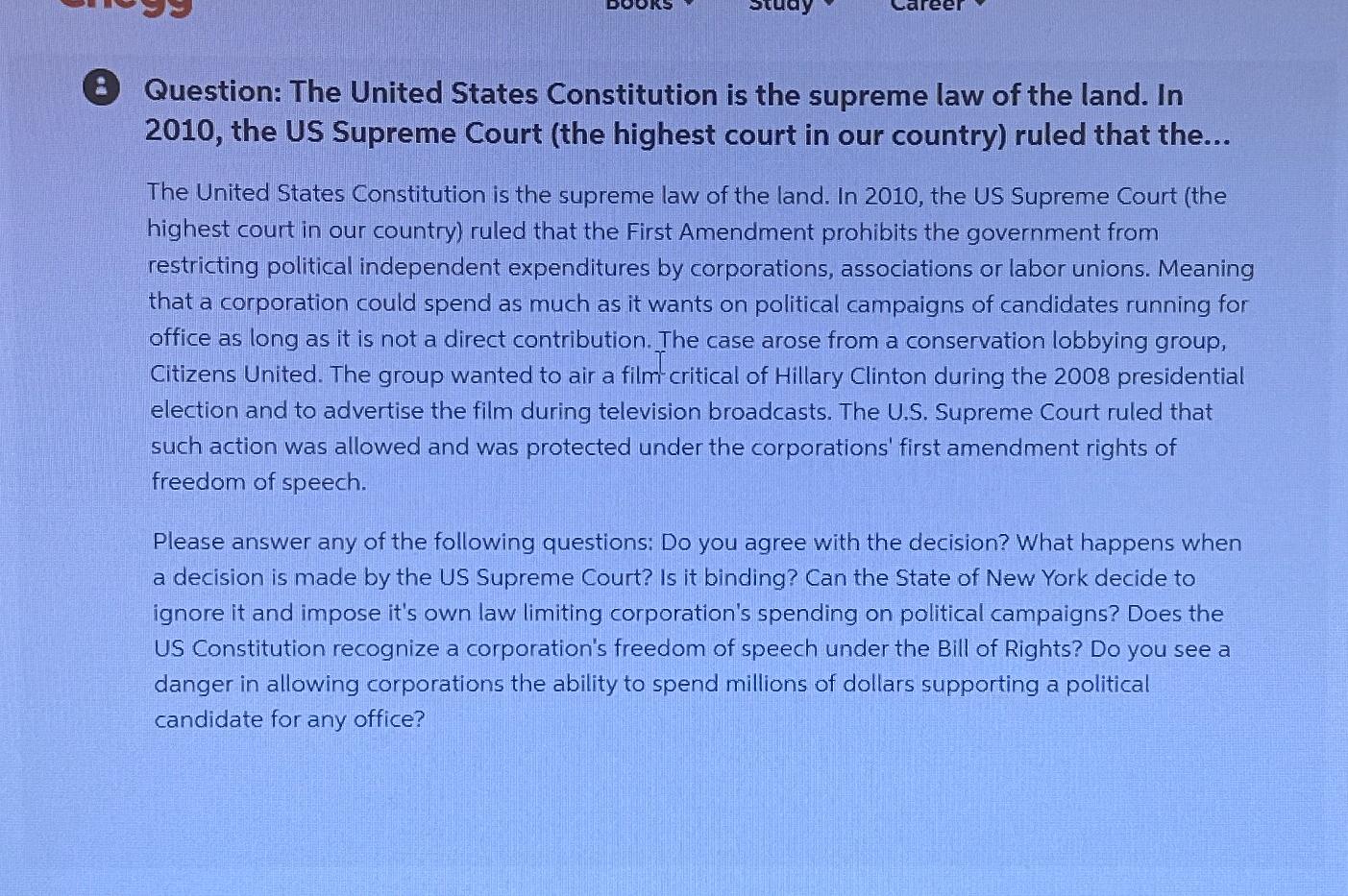 What is the supreme store law of the country