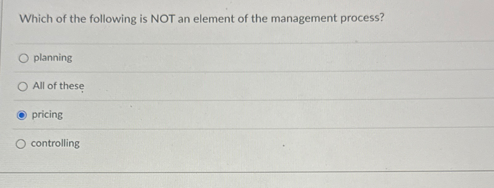 Solved Which of the following is NOT an element of the | Chegg.com