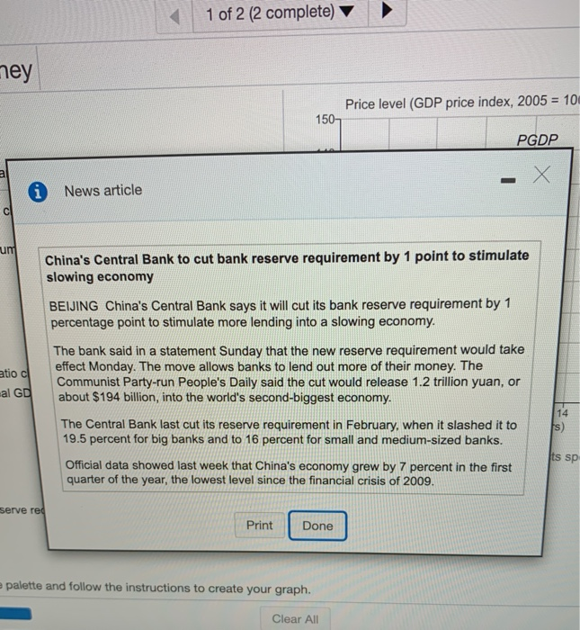 Solved 1 Draw An Aggregate Demand Curve For The Chinese Chegg Com