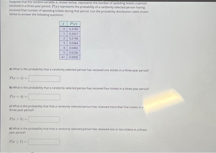 Solved Suppose that the random variable x, shown below, | Chegg.com