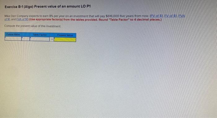 Solved Exercise B-5 (Algo) Future Value Of An Amount LO P2 | Chegg.com