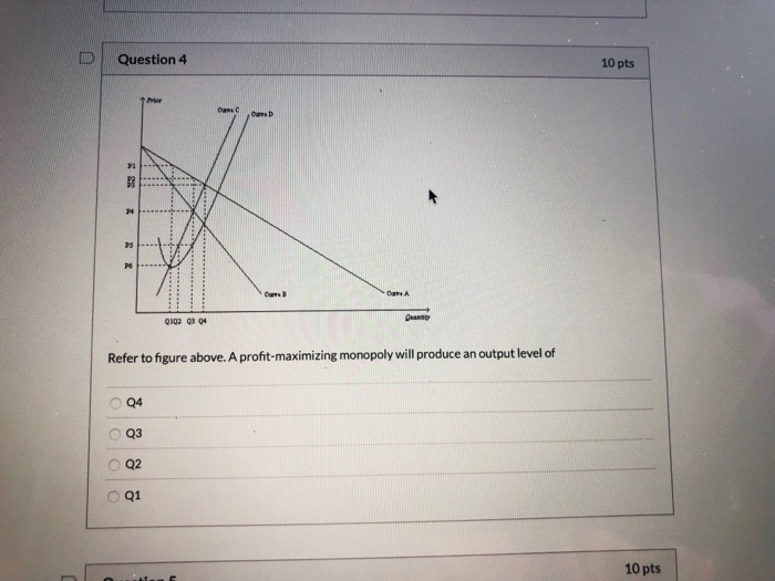 Solved D Question 4 10 pts OD 0102 03 04 Refer to figure | Chegg.com