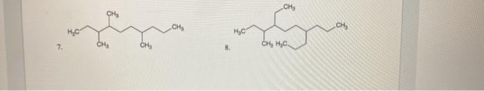 Solved Part one: Please name the following molecules using | Chegg.com