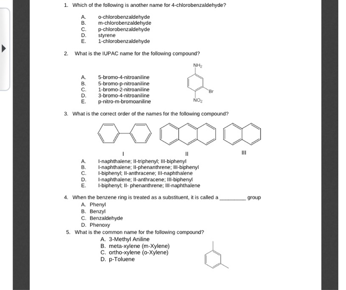 Solved A. 1. Which of the following is another name for