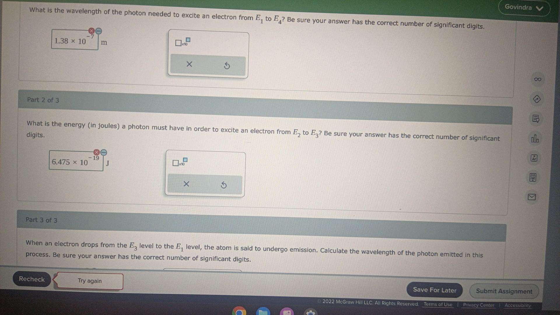 Solved Consider the following energy levels of a | Chegg.com