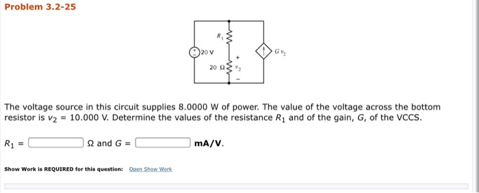 Solved Problem 3.2-25 20 ] 20 a The voltage source in this | Chegg.com