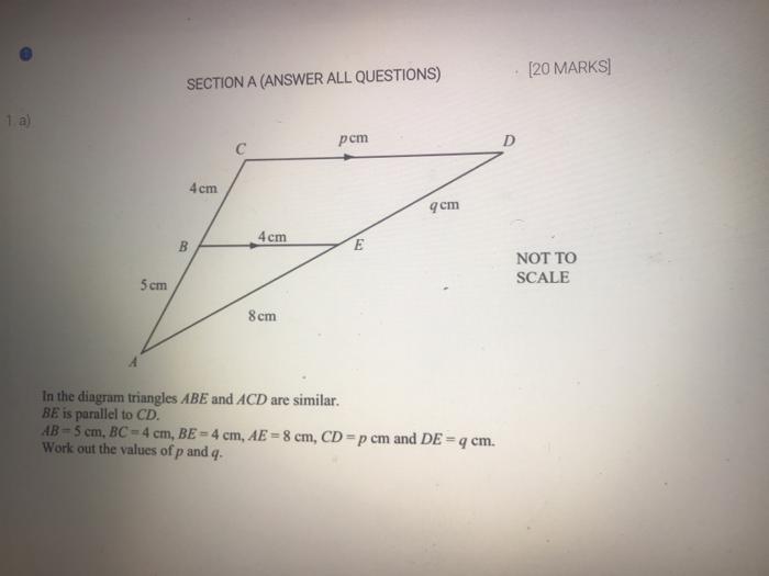 Solved Marks Section A Answer All Questions 1 A Pe Chegg Com