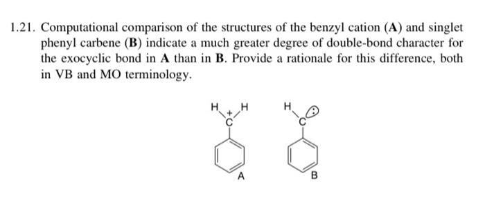 Solved 21. Computational Comparison Of The Structures Of The | Chegg.com