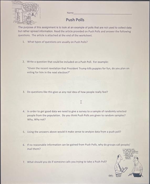 Solved Name Push Polls The purpose of this assignment is to