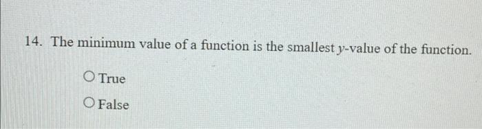 Which Function Has The Smallest Minimum Y-Value