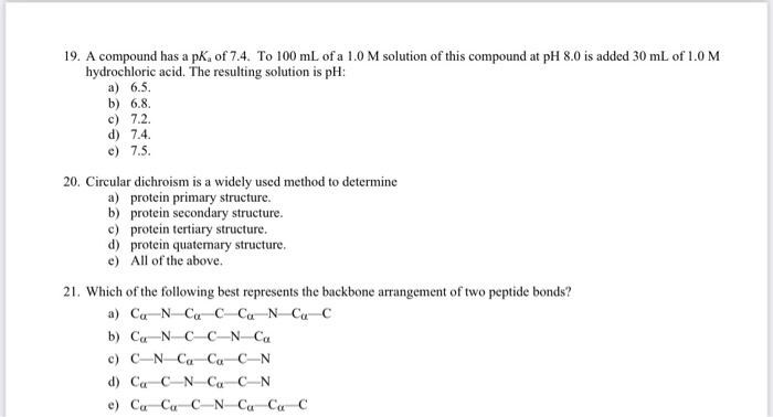 Solved biochemistry question. answere if you know it and | Chegg.com