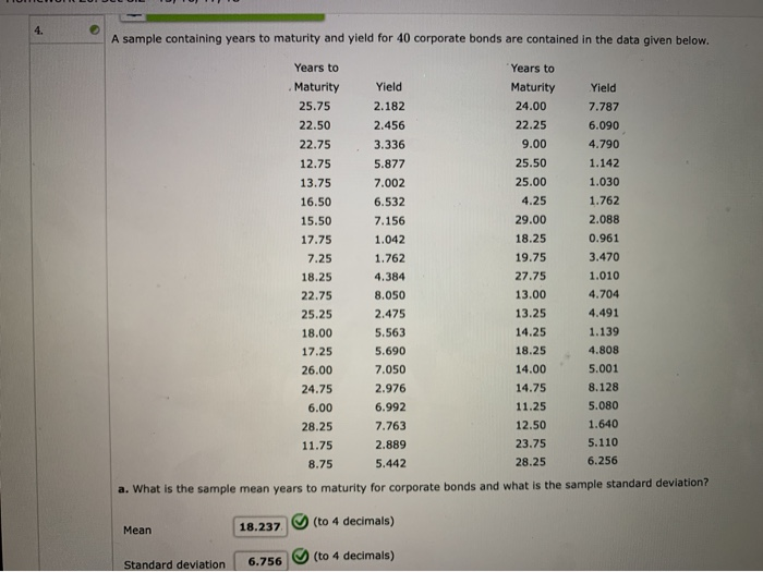 Solved A Sample Containing Years To Maturity And Yield For Chegg solved-a-sample-containing-years-to-maturity-and-yield-for-chegg