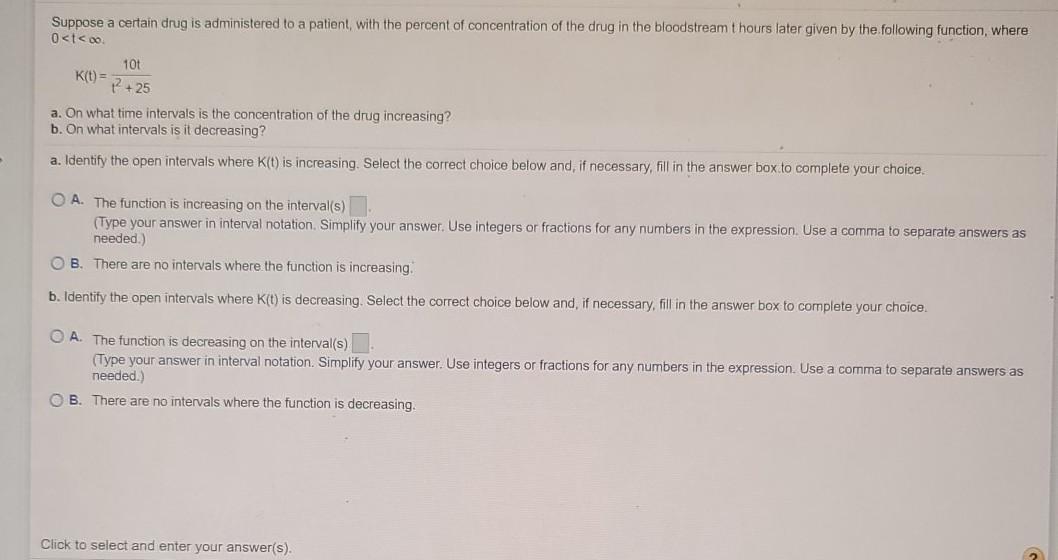 Solved Suppose A Certain Drug Is Administered To A Patient