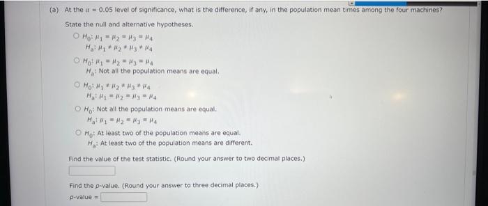 Solved To test for any significant difference in the number | Chegg.com