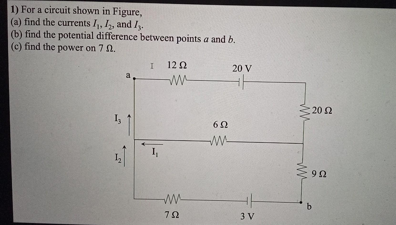 Solved 1) For a circuit shown in Figure, (a) find the | Chegg.com