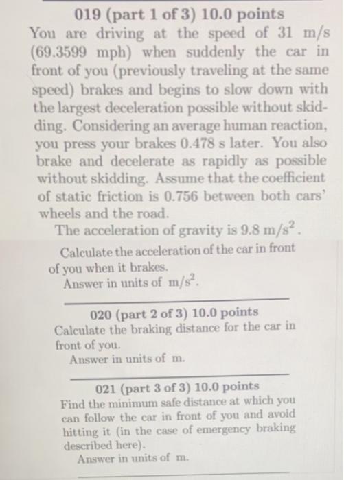 Solved i would please like help for question 19, question 20 | Chegg.com