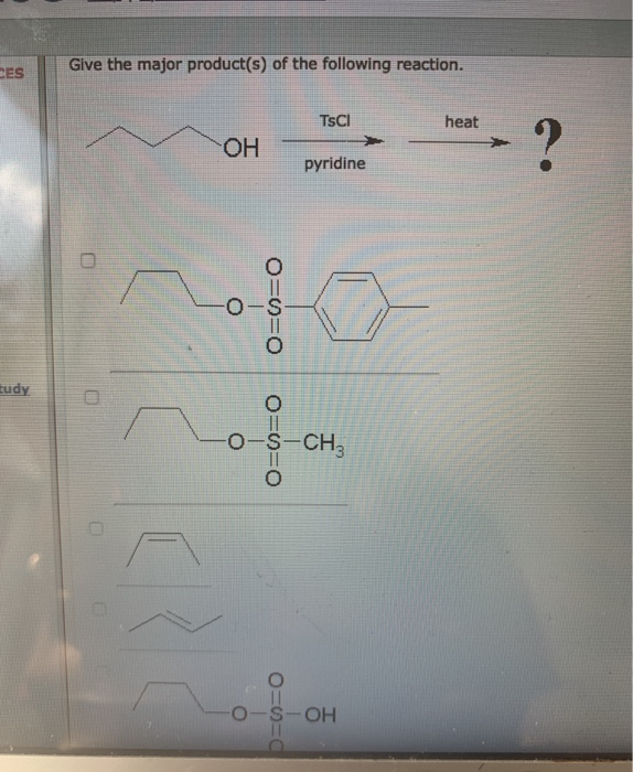 Solved CES Give The Major Product S Of The Following Chegg Com