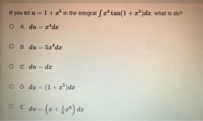 Solved Which Of The Following U Substitutions For 3 3 2 Chegg Com