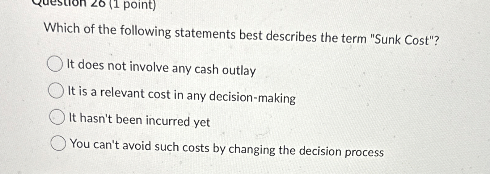 Solved Which of the following statements best describes the | Chegg.com