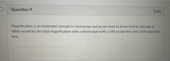Solved Magnification is an important concept in microscopy | Chegg.com