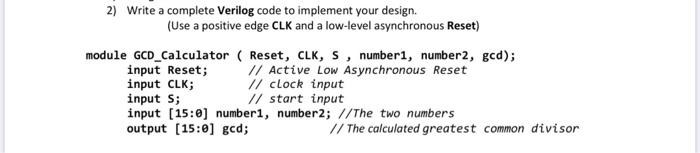 The following Euclid's Algorithm is used to calculate | Chegg.com