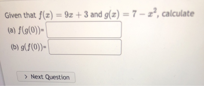 Solved Let F X 5x 2 And G X 3x2 3x After