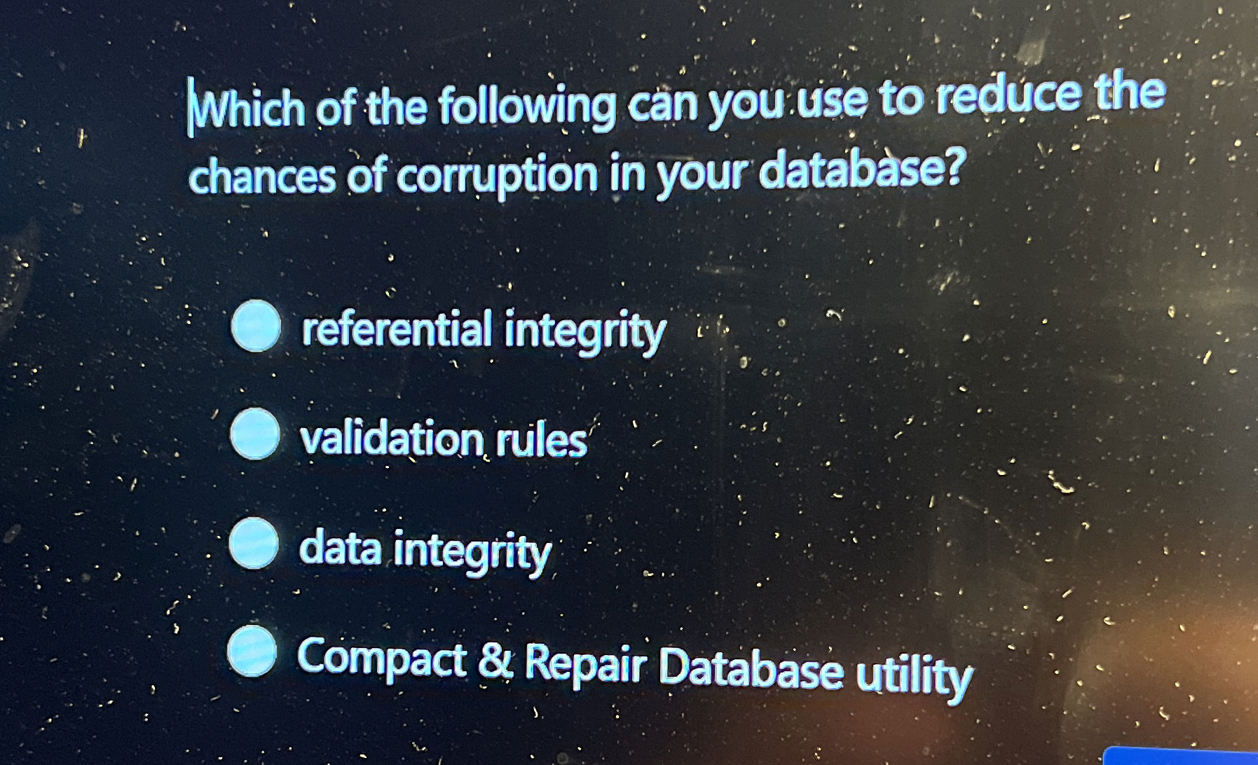 Solved Which of the following can you use to reduce the | Chegg.com