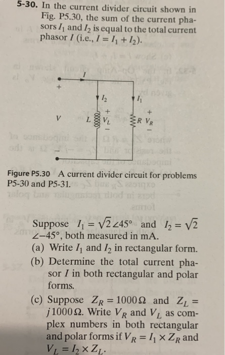Solved 5-30. In the current divider circuit shown in Fig. | Chegg.com