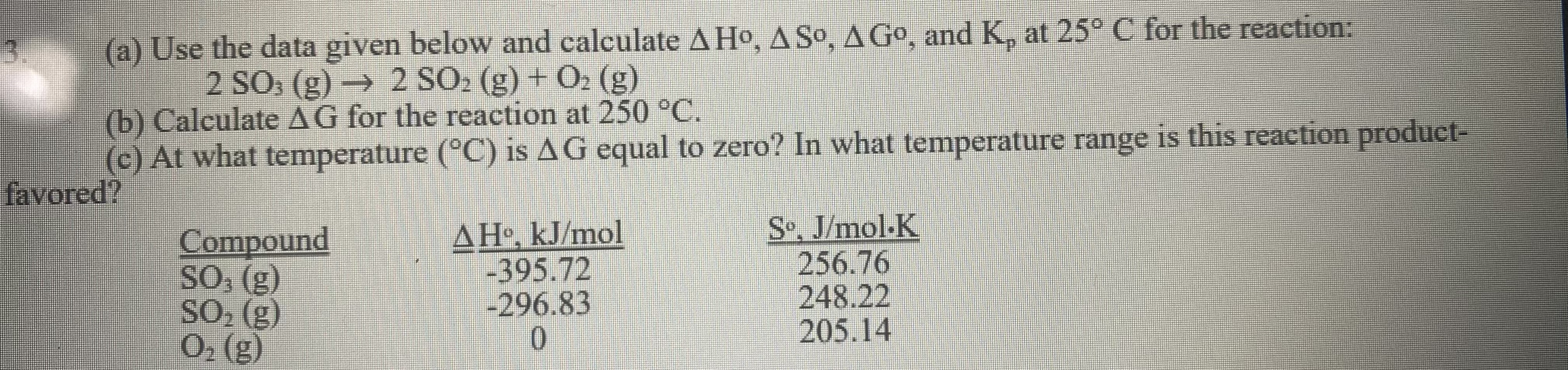 Solved (a) ﻿Use the data given below and calculate | Chegg.com