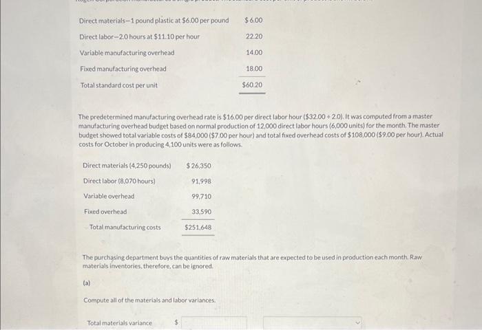 Solved The predetermined manufacturing overhead rate is | Chegg.com