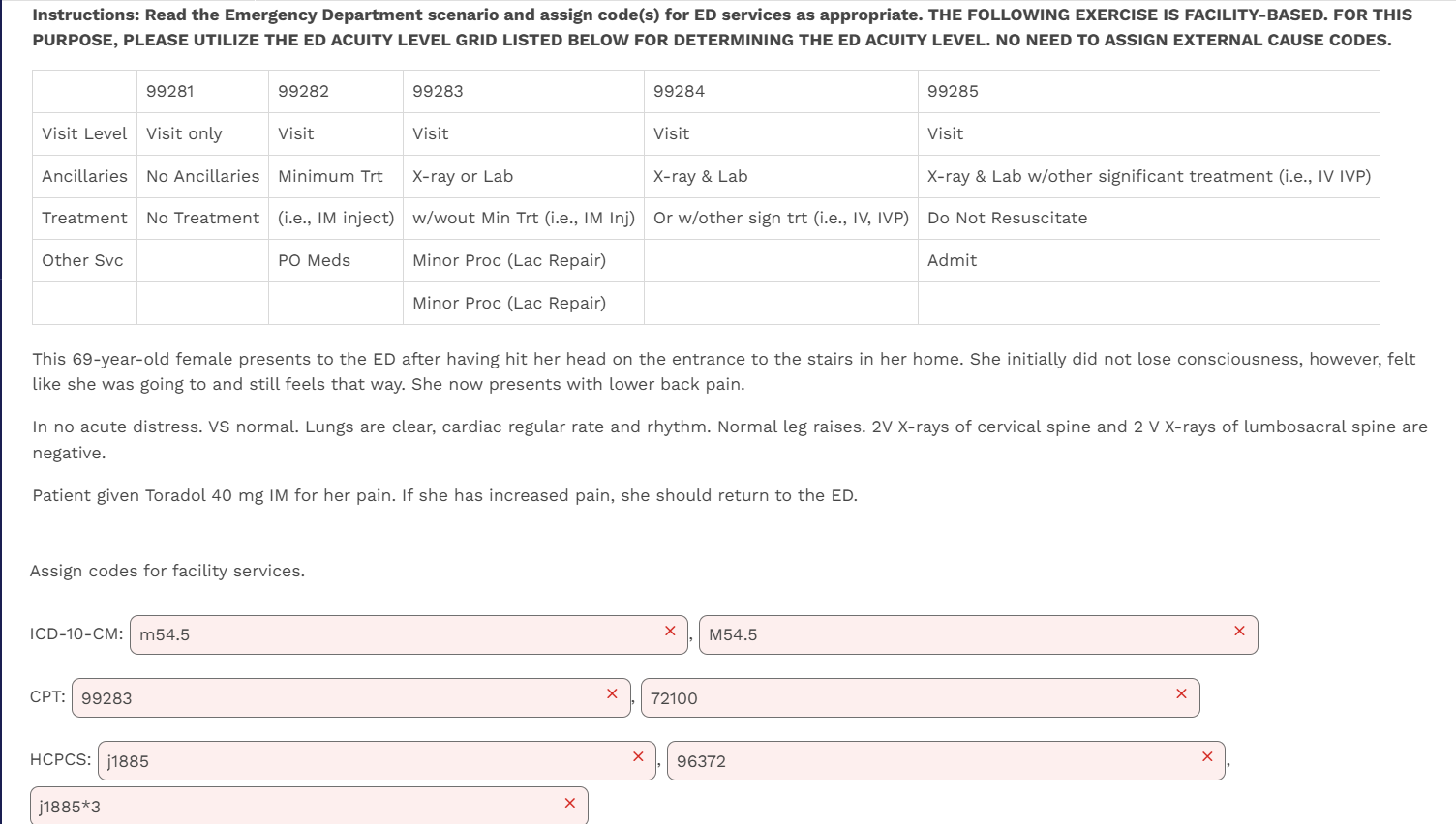 Solved This 69-year-old female presents to the ED after | Chegg.com