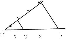 Solved To find a fourth proportional to given line segments | Chegg.com