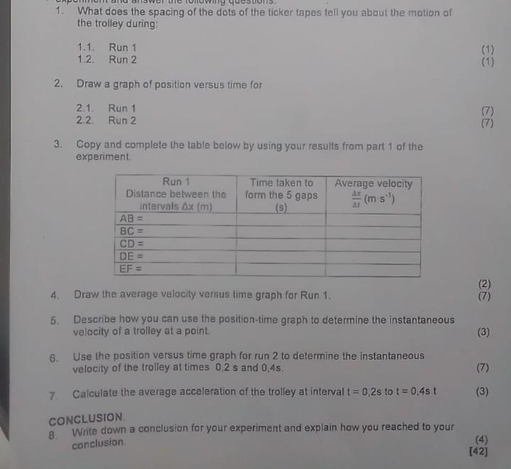 formal experiment grade 10 term 2