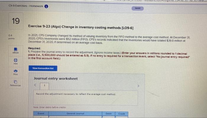 Solved VIVE TVARUJE WEW Ch 9 Exercises Homework 19 Chegg