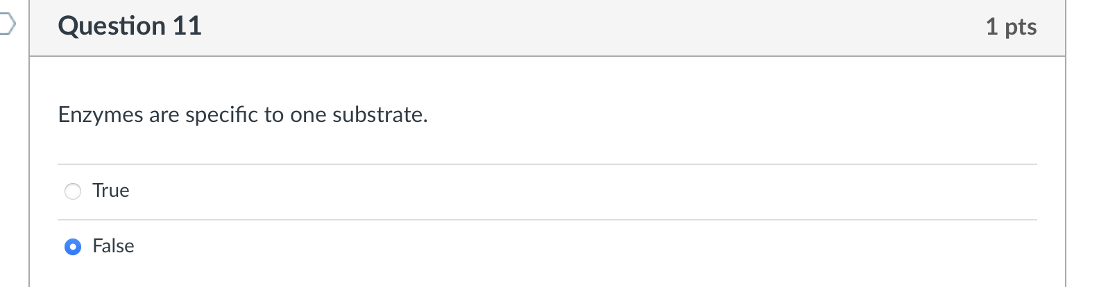 Solved Question 11Enzymes are specific to one Chegg com