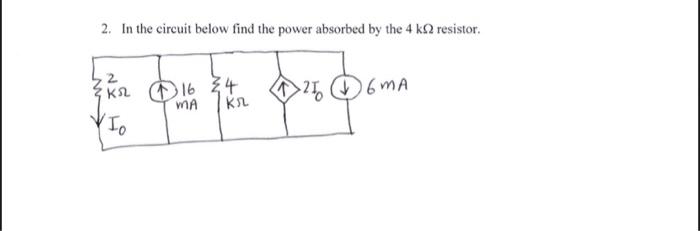 Solved 1 In The Circuit Below Find I0 And I1 2 In The