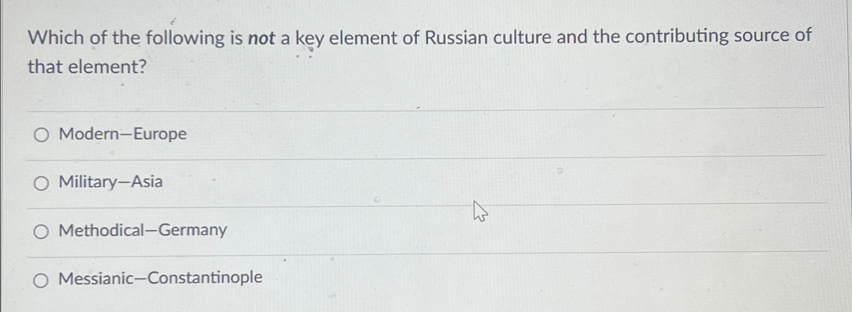 Solved Which of the following is not a key element of | Chegg.com