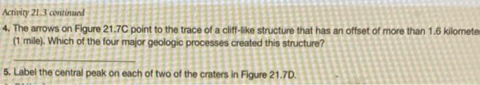 Activity 21.3 continued 4. The arrows on Figure 21.7C | Chegg.com