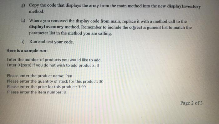 Solved Overview Create an inventory program that can be used | Chegg.com
