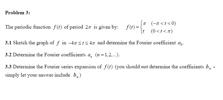 Solved Problem 3: 1 (-1 | Chegg.com