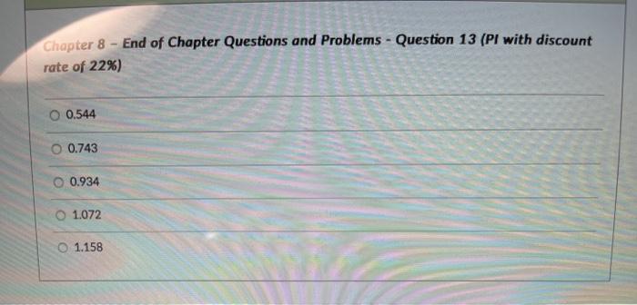 Solved Chapter 8 - End of Chapter Questions and Problems - | Chegg.com