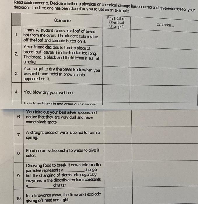 Solved Read each scenario. Decide whether a physical or | Chegg.com