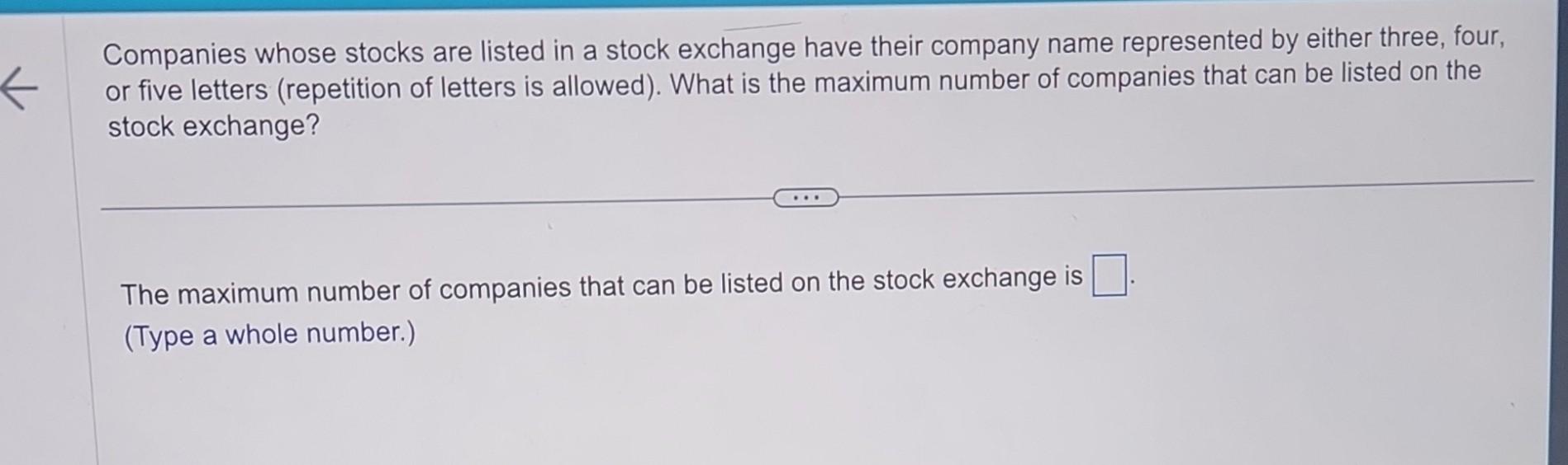 solved-companies-whose-stocks-are-listed-in-a-stock-exchange-chegg