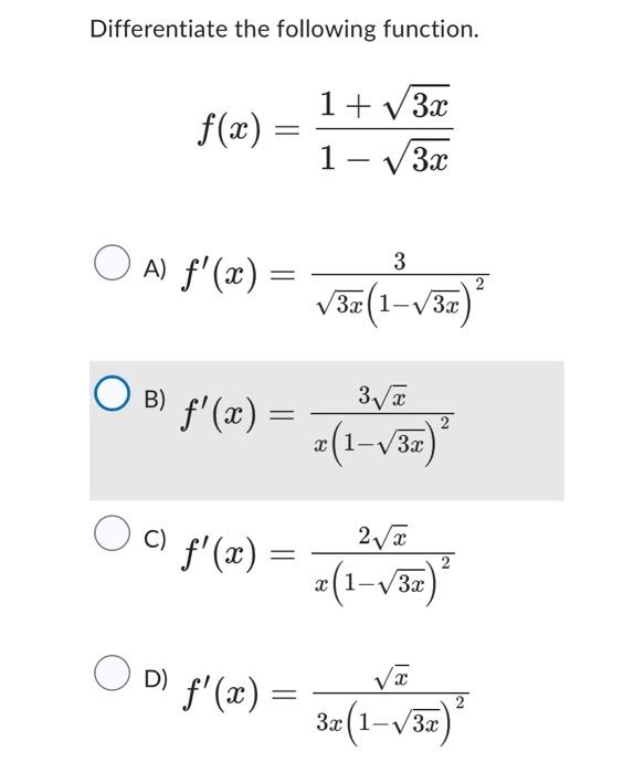 f(x) = sqrt(3 - 2x)