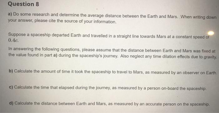Solved Question 8 A Do Some Research And Determine The Chegg Com