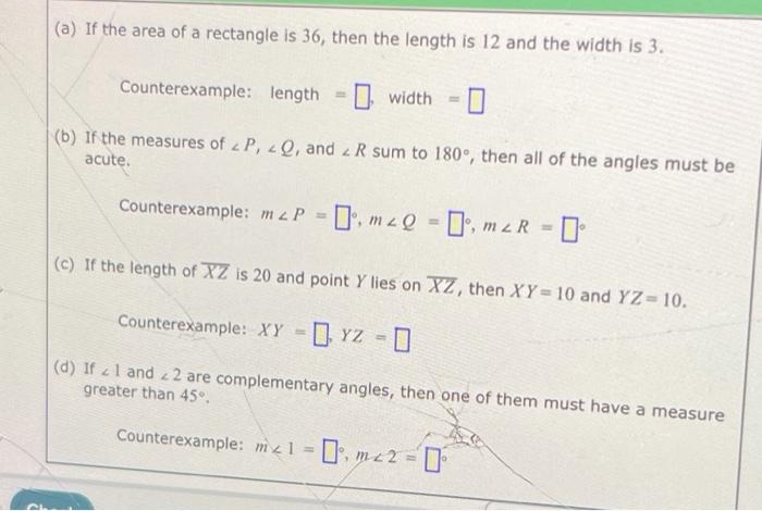 Solved (a) If the area of a rectangle is 36, then the length | Chegg.com