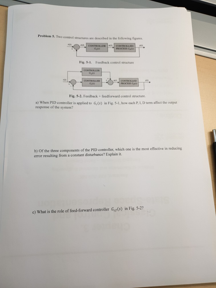 Solved Problem 5. Two Control Structures Are Described In | Chegg.com