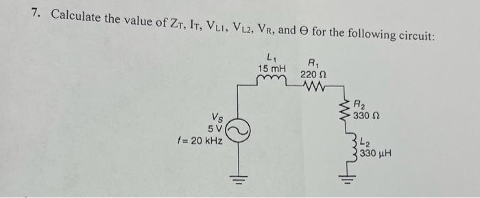 Solved Calculate the value of Zt, It, Vl1, Vl2, Vr, and | Chegg.com